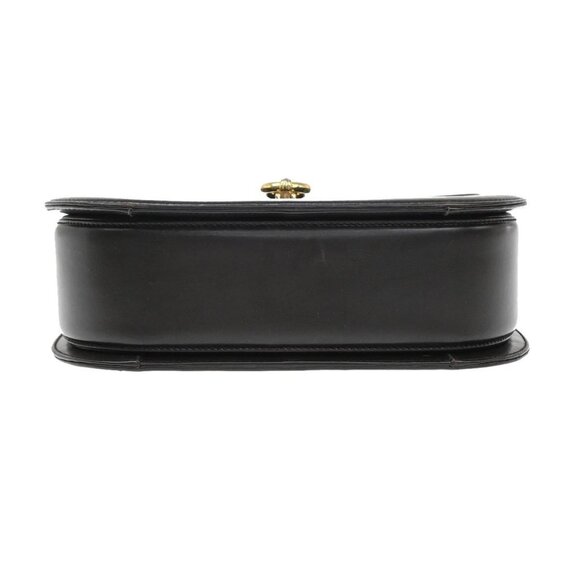 GUCCI Logo Horse Shoe Hand Bag Leather Brown GHW Italy - Picture 5 of 14